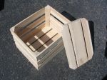 Item No. 1003: Handcrafted 1 1/4 Bushel Field Crate W/ False Bottom, Oak hardwood, Qty: 1