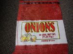 #1191: 25lb Mesh Onion Bag with drawcord, Red or White, Qty: 500