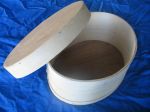 Item No. 1322: Oval Wooden Cheese and Gift Box, Large Size, price per single box
