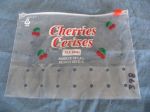 #398  Cherry Zipper Bag, poly, clear, 1000 pack