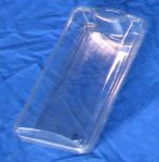 #431  Pint Clam Hinge Cover Hook Hanging Herb Container, clear plastic, Herbs, 550 pack