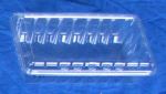 #447  Quart Clam Hinge Cover Berry Till, clear plastic, 240 pack