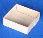 #461  Pint Wood Berry Till, square, manual assembly, 1000 pack