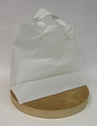 #569  Plastic Tote Flat Bottom Bag, white, 1/2 bushel, 250 pack