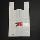 Item No. 598  T-Shirt Poly U-Pick Bag, white, 1/2 bushel, extra heavy duty, 500 pack