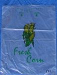 Item No. 599  T-Shirt Poly Bag, clear, corn, 1,500 pack