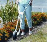 Wheel hoe, fast clltivation, includes deeper digger attachment, Quality hoe, Item No. 673