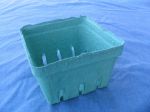 #744: Pint Pulp Berry Till/Basket, Biodegradable, light green, Qty: 500
