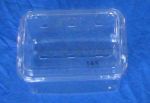 #762  Quart Clam Hinge Cover Berry Till, clear plastic, "Mix", 312 pack