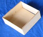 #794  3/4 Pint Wood Berry Till, square, manual assembly, 1000 pack