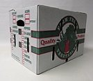 #897  1 1/9 Bushel Vegetable Carton, Cascaded Wax, 560 pack