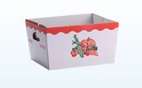 #909  1/2 Bushel Corrugated Hamper Box, white, 250 pack