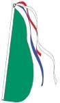 #P13G Solid Green Feather Flag