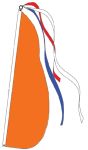 #P13O Solid Orange Feather Flag