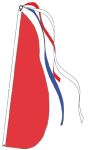 #P13R Solid Red Feather Flag