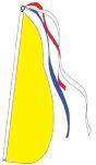 #P13Y Solid Yellow Feather Flag