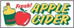 #P8APPFRCIDJUG "Fresh Apple Cider" 3 ft x 8 ft Banner