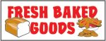 #P8BAKEFR "Fresh Baked Goods" 3 ft x 8 ft Banner