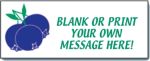 #P8BLNKBLU Customizable Banner with Blueberry Artwork