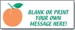 #P8BLNKPCH Customizable Banner with Peach Artwork