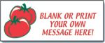 #P8BLNKTOM Customizable Banner with Tomato Artwork