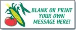 #P8BLNKVEG Customizable Banner with Vegetables Artwork