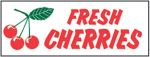 #P8CHEFR "Fresh Cherries" 3 ft x 8 ft Banner