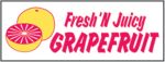#P8GRPF "Fresh'N Juicy Grapefruit" 3 ft x 8 ft Banner