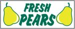 #P8PEARFRHD "Fresh Pears"  3 ft x 8 ft  Heavy Duty Banner