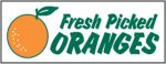 #P8OFRPICK "Fresh Picked Oranges" 3 ft x 8 ft Banner