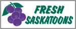 #P8SASK "Fresh Saskatoons"  3 ft x 8 ft  Banner
