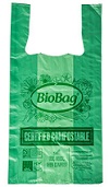 Item No 1011 12 lb Compostable T-Shirt Bag, 500 pack