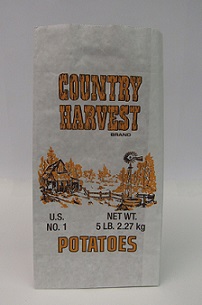 Item No 1027 Bag Potato Five pound Paper, Mesh Window Qty. 400