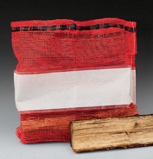 Item No 1047 Red Leno Mesh with blank Label 100 pack