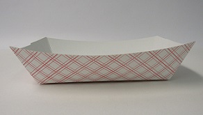 Item No 1054: 1 1/2 Quart Basket White Paper Tray 500 pack
