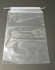 Item No 1056 Clear Non-Vented Draw cord Bag 1,000 pack