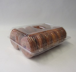 Item No 1071 Donut or Cookie 12 cell clear Container, 200 pack