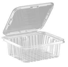 Item No 1136: 2 quart, Tamper-evident clam hinge container, 150 pack