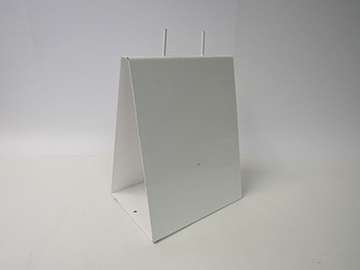 Item No 1195   Saddle Pack Bag Stand, Quick Fill, White