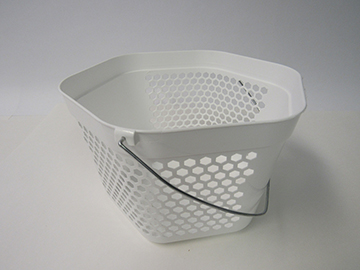 Item No 1217 4 Quart Vented Hex Pail w/Handle (100 pack)