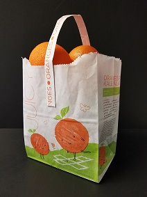 Item No 1361 Bag Orange Paper 1/2 Peck, 7lb Tote 500 Pack