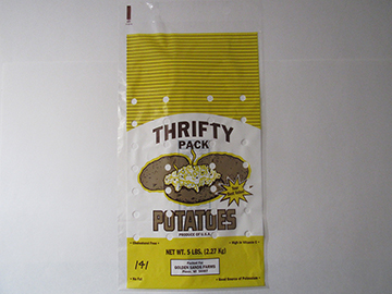 Item No 141  Bag Potato 5 pound Plastic 1,500 pack