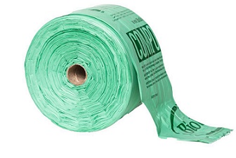 Item No 1436 Compostable Produce Bag Roll, 15x17 inch, 1,200 pack