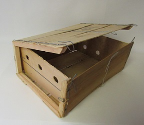 Item No 1512, 1/2 Bushel Wire Bound Wood Crate, 270 Pack