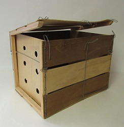 Item No 1513 Bushel Wood Wire Bound Crate, 380 Pack