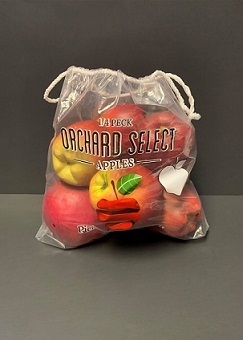 Item No 1550 1/4 Peck Drawstring Orchard Select Apple Bag, 1000 pack