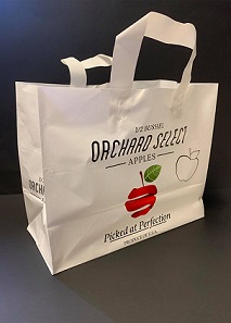 Item No 1558  1/2 Bushel Poly Apple Tote Bag, 250 pack