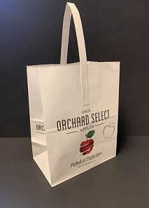 Item No 1560  Peck Apple Paper Tote Bag, Orchard Select, 500 pack