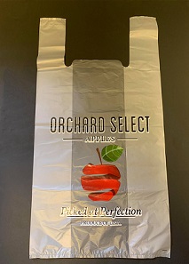 Item No 1566 Apple T-shirt Bag, Orchard Select, 1000 pack