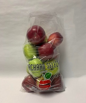 Item No 1574   3 lb Apple Poly Bag, Orchard Select, 1000 pack
